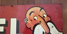 Vintage Model Smoking Tobacco Tin Sign Pipe Cigarette Metal Tin Mustache Man