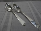 Pair Of Vintage 900 Silver Serving Spoons Signed Ff G