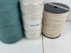 Macrame Cotton Cord Lot 3 Different Colors 