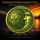     1 Year Sobriety Coin Token  1 Year Recovery Medallion  One Year Sober Aa Chip