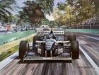 Damon Hill 1996 Australian Gp F1 Williams Signed Fine Art Print Michael Turner