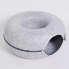 Cat Cave Extra Large Cat Tunnel Bed Indoor Cats cat Donut 24x24x11   With 3 Toys