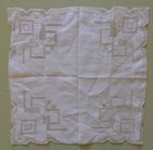 Lot Of 6 Vintage Linen Lace Handkerchiefs Hankie Antique 1900s Cutwork Whitework