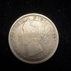 1882 H Newfoundland 20 Cents Silver Coin Queen Victoria  Low Mintage Of 100 000