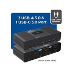 8k 60hz 2-port Dual Display Hdmi    Kvm Switch  audio  Usb 3 0   ukm-201-2c 