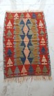 Old Oushak Kilim Carpet Rug 3x4 Handmade Sheep Wool Rug Nice Kitchen Decor Rug