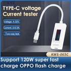 Mini Lcd Usb Type-c Voltage Current Detector Mobile Power Charger Tester Meter