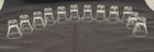 Vtg Glass Church Communion Cups Flared Top Weighted Base 1 3 8    Lot Of 12 B