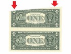 Cutting Printing Error 2017- B One Dollar Bill Money Bill  1 Usd