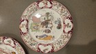 Lot Of 3 Antique French Sarreguemines Plates Illustrated By Froment Richard 