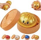 Glitter Dumpling Squishies With Box Bao Bun Sensory Stress Toy For Stress Relief