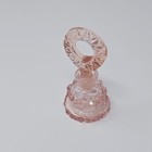 Vtg Czech Czechoslovakia Pink Cut Glass Perfume Bottle Miniature 3  Beautiful  