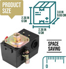 Heavy Duty Air Compressor Pressure Switch Control 90-125 Psi Single Port  26a Re