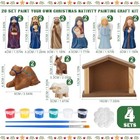 Pcs Ceramics To Paint Christmas Nativity Craft Kit Paintable Jesus 20 Stylish