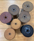 Lot   7 Qty   Antique Wooden Yarn Spools 4inch   5inch