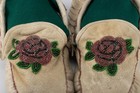 Early 20th C Anishinaabe Beaded Moccasins     Native American Great Lakes     Floral