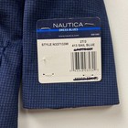 Nautica Velour Houndstooth Blazer Boys Size 2t Suit Jacket Navy Blue New 2