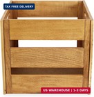 Victrola Wooden Record Crate - Tabletop Vinyl Album Holder  No-tool Assembly  Ho