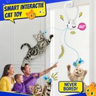 Interactive Cat Toys Automatic Hanging Doorway Cat Toy With 2 Birds   1 Mouse