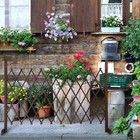 Expandable Garden Trellis Solid Wood Freestanding Lattice Panels Outside