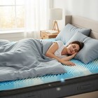 Jhk 5-zone Support Memory Foam Mattress Topper For Back hip Pain Pressure Relief