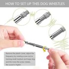 4pcs Dog Training Whistle Ultrasonic Obedience Stop Barking Pet Sound Pitchblack