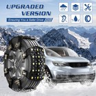 Upgraded Snow Chains 8 Pack Tire Chains For Cars suvs pickup Trucks Emergency