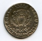 Italy 1747 Lucca Scudo Silver Coin Scarce Toned Choice Vf 