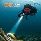 Orcatorch D710 Scuba Dive Light 3000 Lumens Underwater Led Flashlight - Blue