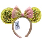 Disney  Park Yellow Sequins Pink Bow Confetti Headband Minnie Ears Hairband Gift