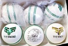 6 Titano Cricket Leather Hard Balls 5 5 Oz T20 World Cup Top Quality White Balls