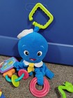 Vintage Baby Einstein Toy Lot  Blue Octopus Plush Numbers Soft Crinkle Book