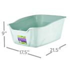 Extra-large High Sided Cat Litter Box Stain And Odor Resistant Pet Bpa Free