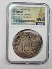 1671 Dated Cob 8 Reales Seville Harbor Shipwreck Ngc Vf With Coa  v855