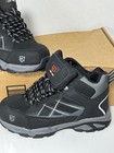 Larnmern Men   s Work Boots Size 9 Steel Toe Safety Shoes Black Gray New In Box