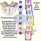 Chakra Healing Cards - Meditations  Reiki  Affirmations  Hand Mudras  Guidance