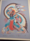 2 Vintage Woody Crumbo Native American Signed Original Silk Screen Picture Print