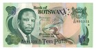 Botswana 10 Pula  nd 2002  - President parliament p-24a  B120a Unc