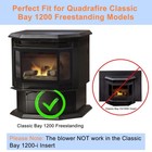 Criditpid 812-3370 Blower Fan For Quadrafire Classic Bay 1200  2 Speed 