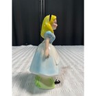 Vintage Walt Disney Alice In Wonderland Ceramic Figurine Japan Blue Dress