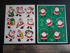 Vintage Sticker Lot Hallmark Christmas Santa Sticker Sheet Mix 80s