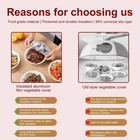 10-60pcs Aluminum Foil Cover Heat-resistant Insulation Lid For Bowls Plates Lids