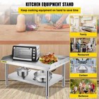 Stainless Steel Equipment Grill Stand 48 X 30 X 24 In  Stainless Table With Adju
