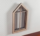 Dollhouse Peaked Window 45 Degrees Wood Acrylic 1 12 Scale Miniature By Alessio