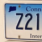 Rare Connecticut Interstate License Plate Pair Ct Mancave Matching Tags Z2116z