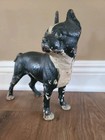Antique Hubley Cast Iron Boston Terrier Bull Dog Door Stop