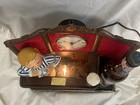 60s Vintage Pabst Blue Ribbon Beer  bartender  Backbar Light-up Clock Works 