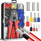 Ferrule Crimping Tool Kit 1500pcs 11 Sizes Wire Ends Ferrules Kit 1500pcs tool