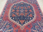 7 10 X 10 2 Hand Knotted Red Blue Fine Sarouk Oriental Rug G5984