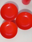 Vintage Retro Red Plastic Stackable Cups  Plate  Bowls
